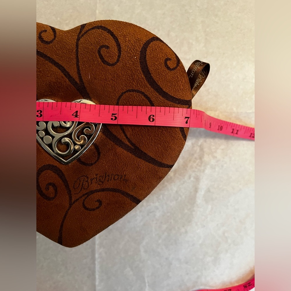 Brighton FILL YOUR HEART  Suede 7" Heart Shaped Jewelry Box/Organizer - Picture 11 of 13